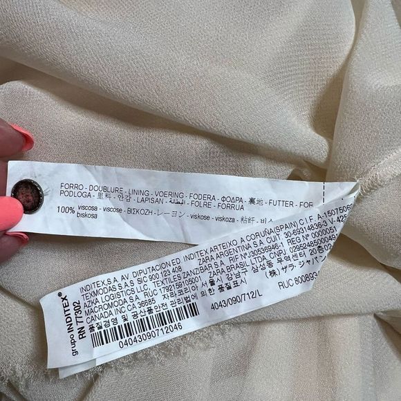 Zara Limited Edition Contrasting Diagonal Dress - Picture 13 of 14